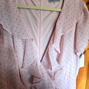 Danny & Nicole Pink & Grey chiffon dress